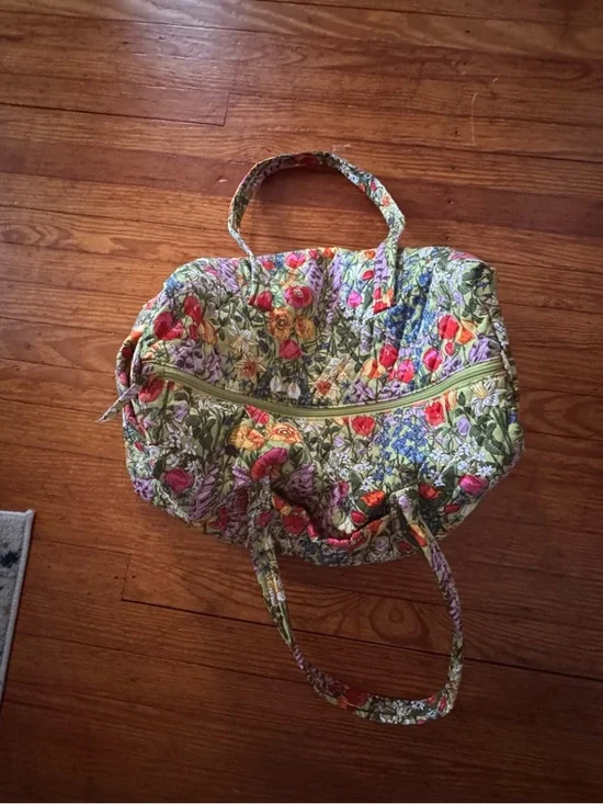 Vera Bradley small original duffle bag - green floral - Picture 5 of 8